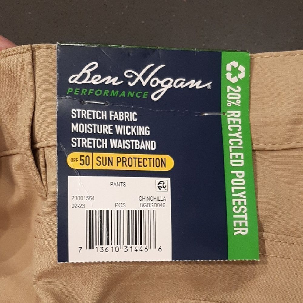 Ben Hogan Performance Tan Pants